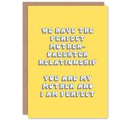 Artery8 Greeting Card Mother Daughter Relationship Perfect Funny Cheeky For Mum Mummy Mom Birthday Card
