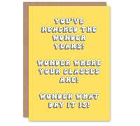 Artery8 Greeting Card Reached The Wonder Years Funny Old Age Joke For Her Woman Wife Gran Mum Sister Birthday Card