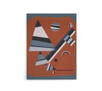 Artery8 Gris Grey Abstract Painting Kandinsky Canvas Wall Art Print | Size: W18" x H24" Artery8 Grey W18" x H24"