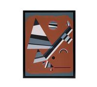 Artery8 Gris Grey Abstract Painting Kandinsky Framed Canvas Wall Art Print | Size: W24" x H32" Artery8 Grey W24" x H32"