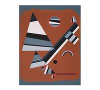 Artery8 Gris Grey Abstract Painting Kandinsky Wall Art Poster Print | Size: W24" x H32" Artery8 Grey W24" x H32"