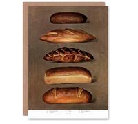 Artery8 Grocers Encyclopedia Art Card Baked Bread Loaves