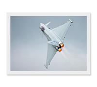 Gronemann Military UK RAF Eurofighter Typhoon Photo Artwork Framed Wall Art Print A4 Artery8 White One Size