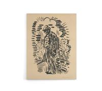 Artery8 Guilt Ink Drawing Arnold Weisz Kubincan Canvas Wall Art in Beige | Size: W24" x H32" Artery8 Beige W24" x H32"