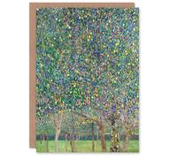 Artery8 Gustav Klimt Art Card Pear Tree Orchard Landscape in Green Artery8 Green