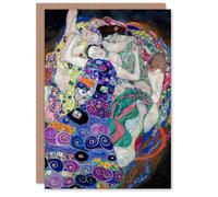 Artery8 Gustav Klimt Art Card The Virgin Maiden Colourful Painting