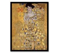 Artery8 Gustav Klimt Portrait of Adele Bloch Bauer I Framed Wall Art Print Home Décor A4