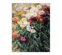 Artery8 Gustave Caillebotte Chrysanthemums in the Garden Wall Art Print | Size: W12" x H16" Artery8 Multicolor W12" x H16"