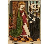 Artery8 Haeck Kneeling Prayer Saint Agnes Painting Art Print Canvas Premium Wall Decor Poster Mural