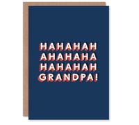 Artery8 Hahahaha Grandpa Funny Old Age Joke Cheeky For Him Birthday Card