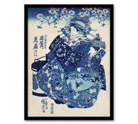 Artery8 Hanao Ogiya Japanese Ukiyo E Kuniyoshi Framed Wall Art Print A4