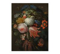 Artery8 Hanging Bouquet of Flowers Abraham Mignon Wall Art Poster Print | Size: W24" x H32" Artery8 Multicolor W24" x H32"