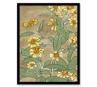 Artery8 Hannah Borger Overbeck Framed Wall Art Daisies with Yellow Petals | Size: A4 Artery8 Multicolor A4