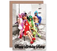 Wee Blue Coo CARD HAPPY BIRTHDAY HONEY DRAG QUEEN GLAM FUN GIFT