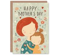 Artery8 Happy Mother's Day Card For Mum Fun Mom And Daughter Ginger From Kids Daughter Blank Inside