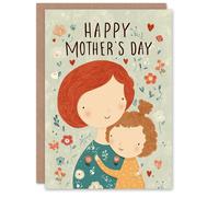 Artery8 Happy Mother's Day Card For Mum Fun Mom And Daughter Ginger From Kids Daughter Blank Inside