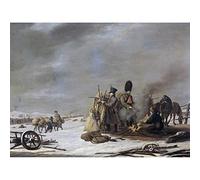 Artery8 Hari 1812 Napoleon'S Retreat From Russia Painting Unframed Wall Art Print Poster Home Decor Premium