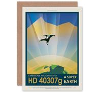 Artery8 HD 40307G Super Earth NASA Space Tours Travel Sealed Greeting Card Plus Envelope Blank inside