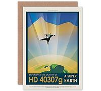 Artery8 HD 40307G Super Earth NASA Space Tours Travel Sealed Greeting Card Plus Envelope Blank inside