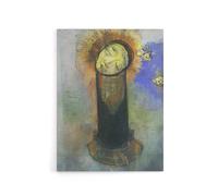 Artery8 Head of John the Baptist on Pillar Redon Vintage Canvas Wall Art | Size: W24" x H32" Artery8 Multicolor W24" x H32"