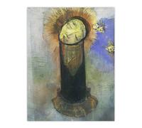 Artery8 Head of John the Baptist on Pillar Redon Vintage Wall Art Print Poster | Size: W24" x H32" Artery8 Multicolor W24" x H32"
