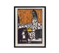 Artery8 Head Waiter in Cafe Ernst Ludwig Kirchner Black Framed Canvas Wall Art | Size: W24" x H32" Artery8 Multicolor W24" x H32"