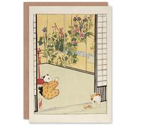 Artery8 Helen Hyde Japanese Home Interior Decoration Blank Art Greeting Card