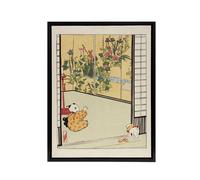 Artery8 Helen Hyde Japanese Home Interior Decoration Framed Canvas Art Print | Size: W18" x H24" Artery8 Multicolor W18" x H24"