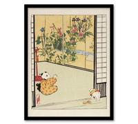 Artery8 Helen Hyde Japanese Home Interior Decoration Framed Wall Art Print | Size: A4 Artery8 Multicolor A4