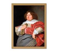 Artery8 Helst Portrait Gerard Andriesz Bicker Painting Artwork Framed Wall Art Print 18X24 Inch