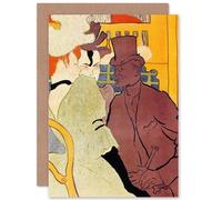 Wee Blue Coo HENRI DE TOULOUSE LAUTREC ENGLISH MAN MOULIN ROUGE BLANK GREETINGS CARD