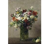 Artery8 Henri Fantin Latour Flowers From Normandy Painting Unframed Wall Art Print Poster Home Decor Premium