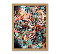 Artery8 Henri Matisse Inspired Abstract Organic Shapes Artwork Framed Wall Art Print 18X24 Inch