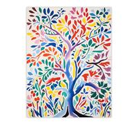 Artery8 Henri Matisse Style Tree Multi Coloured Forest Nature Large Wall Art Poster Print Thick Paper 18X24 Inch