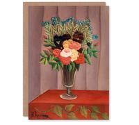 Artery8 Henri Rousseau Art Card Bouquet of Flowers in a Vase