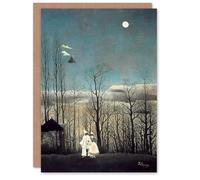 Artery8 Henri Rousseau Art Card Carnival Evening Clown Couple