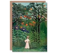 Artery8 Henri Rousseau Art Card Woman Walking in an Exotic Forest