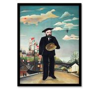 Artery8 Henri Rousseau Framed Wall Art Print Myself Portrait Landscape | Size: A3 Artery8 Multicolor A3