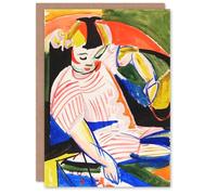 Artery8 Henry Lyman Sayen Art Card Sitting Child Abstract Painting