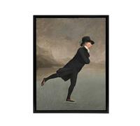 Artery8 Henry Raeburn The Skating Minister Framed Canvas Wall Art Print in Grey | Size: W18" x H24" Artery8 Grey W18" x H24"