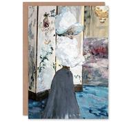 Artery8 Henry Somm Woman and Japanese Folding Screen Blank Art Greeting Card
