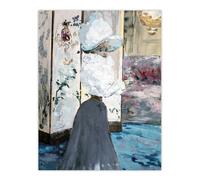 Artery8 Henry Somm Woman & Japanese Folding Screen Wall Art Print | Size: W24" x H32" Artery8 Multicolor W24" x H32"