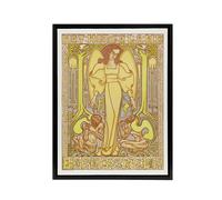 Artery8 Het Hoogeland Beekbergen Institution Framed Canvas Wall Art Print Toorop in Yellow | Size: W12" x H16" Artery8 Yellow W12" x H16"