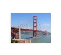 Artery8 Highsmith Photo Golden Gate Bridge Canvas Wall Art Print in Blue | Size: W18" x H24" Artery8 Blue W18" x H24"