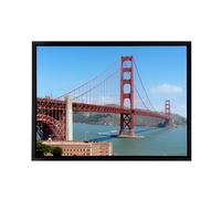 Artery8 Highsmith Photo Golden Gate Bridge Framed Canvas Wall Art Print in Blue | Size: W12" x H16" Artery8 Blue W12" x H16"