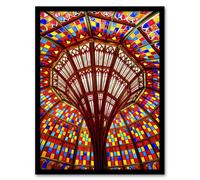Artery8 Carol M Highsmith State Capitol Building Stained Glass Ceiling Framed Art A4