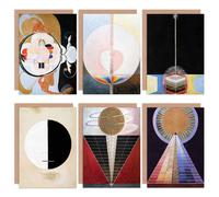 Artery8 Hilma af Klint Altarpiece Buddha Dove Evolution Abstract Fine Art Greeting Card Pack of 6 Artery8 Multicolor