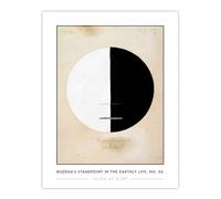 Artery8 Hilma Af Klint Buddhas Standpoint In The Earthly Life Living Room Large Wall Art Poster Print Thick Paper 18X24 Inch