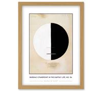 Wee Blue Coo Hilma Af Klint Buddha’s Standpoint In The Earthly Life, No. 3a Abstract Painting Artwork Framed Wall Art Print A4