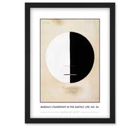 Hilma Af Klint Buddha's Standpoint In The Earthly Life, No. 3a Abstract Painting Artwork Framed Wall Art Print A4 Artery8 Black One Size